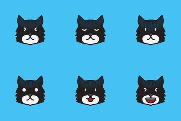 Emoji de gato Paquete de Iconos