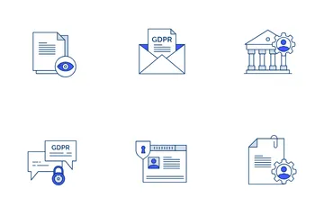 GDPR And Data Protection Essentials Icon Pack