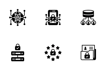 GDPR Glyph - General Data Protection Regulation Icon Pack