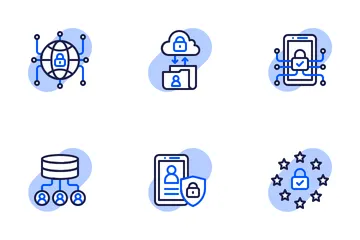 GDPR Shape Colors - General Data Protection Regulation Icon Pack