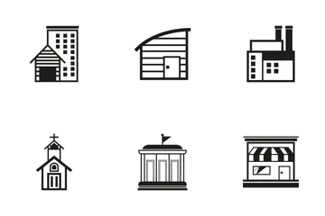 Gebäude 4 Symbolpack