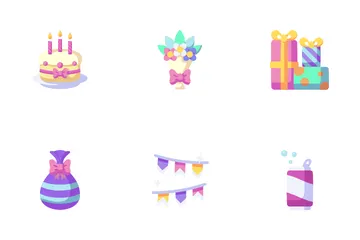 Geburtstag und Party Symbolpack