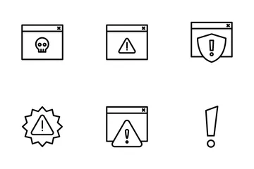 Gefährlich Symbolpack