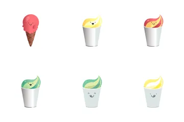 Gelato carino Icon Pack