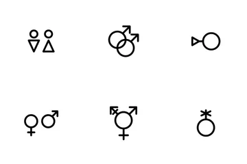 Gender Outline Icon Pack