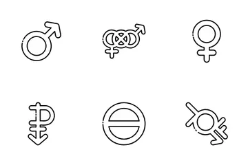 Gender Signs Icon Pack