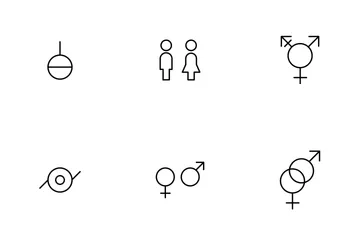 Gender Thinline Icon Pack