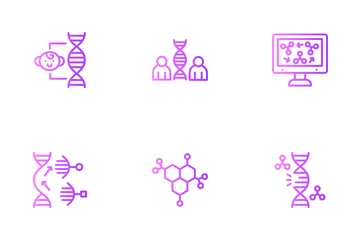 Genetic Editing Icon Pack