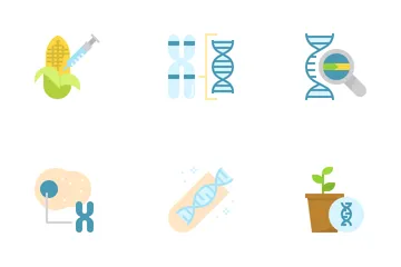 Genetik und Vererbung Symbolpack