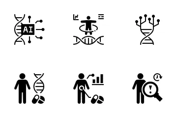 Genomics Medicine Icon Pack