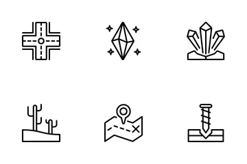 Geografía Paquete de Iconos