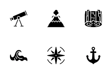 Geografía Paquete de Iconos