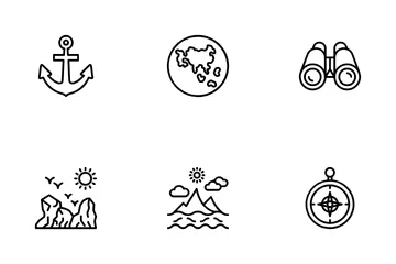 Geografía Paquete de Iconos