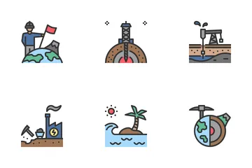 Geological Exploration Icon Pack