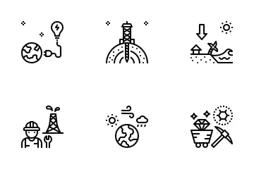 Geological Exploration Icon Pack