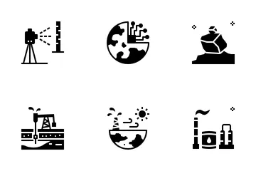 Geologische Erkundung Symbolpack