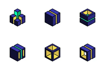 Geometric Cube Icon Pack