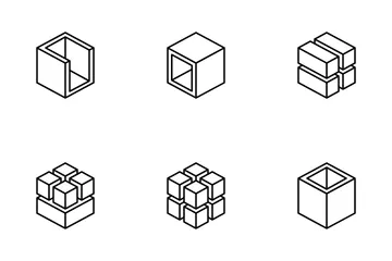 Geometric Cube Icon Pack