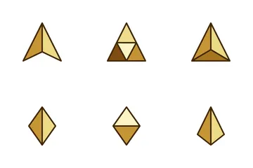 幾何学的三角形 アイコンパック