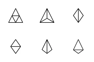 Geometrisches Dreieck Symbolpack