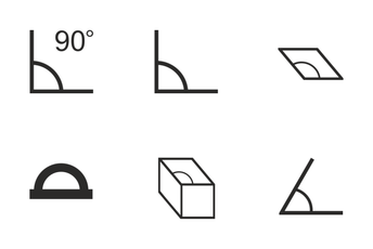 Geometry Angles Icon Pack
