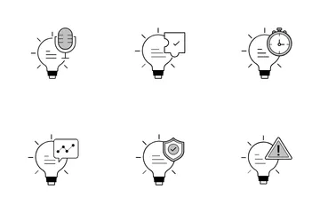 Geração de Ideias e Insight Estratégico Pacote de Ícones