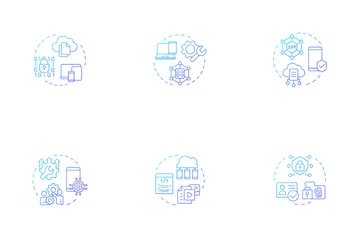 Gerenciamento de dispositivos móveis Pacote de Ícones