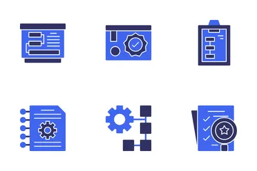 Gerenciamento de projetos Pacote de Ícones