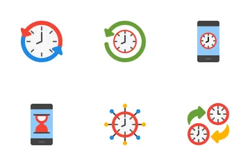 Gerenciamento de tempo Icon Pack