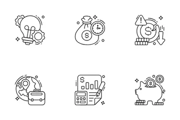 Geschäft und Finanzen Icon Pack
