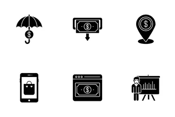 Geschäft und Finanzen Symbolpack