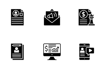 Geschäft und Finanzen Symbolpack