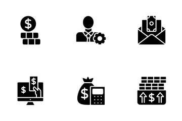 Geschäft und Finanzen Symbolpack