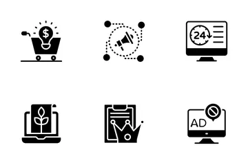 Geschäft und Finanzen Symbolpack