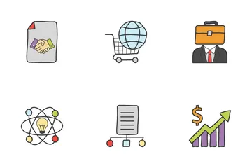 Geschäft und Management Symbolpack