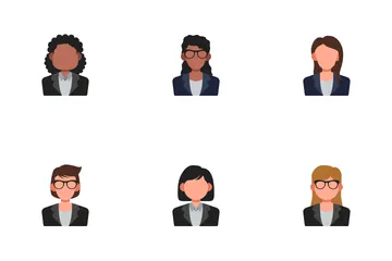 Geschäfts-Avatar Symbolpack
