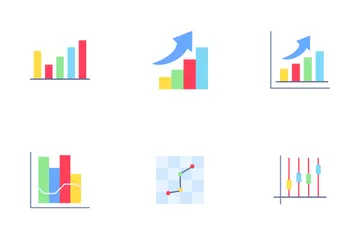 Geschäftsdiagramm Symbolpack