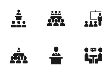 Geschäftskonferenz Symbolpack