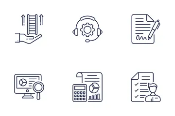 Geschäftsmanagementprozess Symbolpack