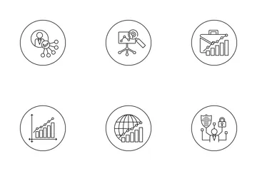 Geschäftliche Planung Symbolpack