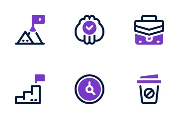 Geschäftsstrategie Icon Pack