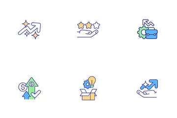 Geschäftstransparenz Icon Pack