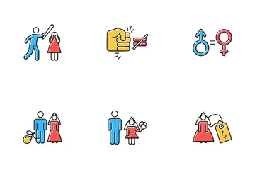 Geschlechtergleichheit Symbolpack