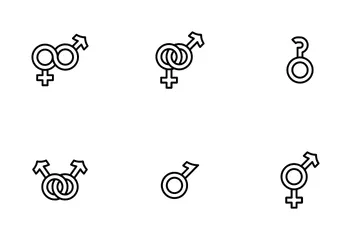 Geschlechtssymbole Symbolpack