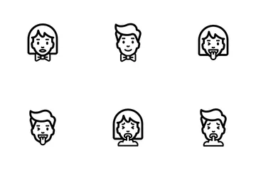 Gesichtsausdruck Symbolpack