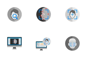 Gesichtsbiometrie Symbolpack