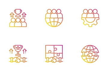 Gestão de negócios Icon Pack