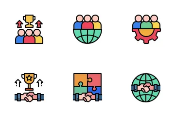 Gestão de negócios Icon Pack