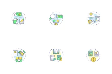 Gestão de Fechamento Financeiro Icon Pack