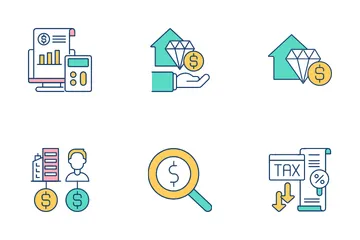 Gestão financeira Pacote de Ícones